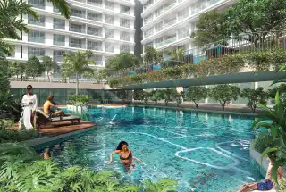Swimming Pool With Deck at 9 pbr nerul